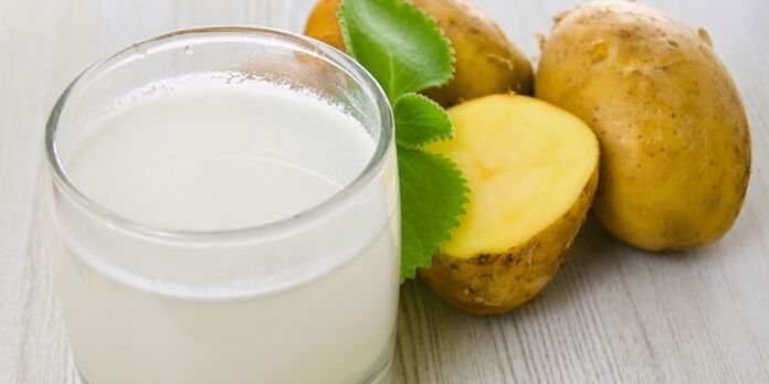 suco de batata para remover papilomas